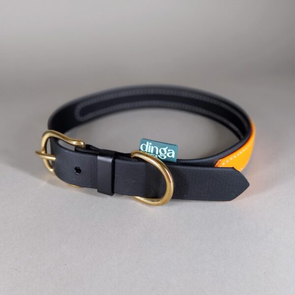 PRONTA CONSEGNA - Collare Sovrapposto Black + Light Orange